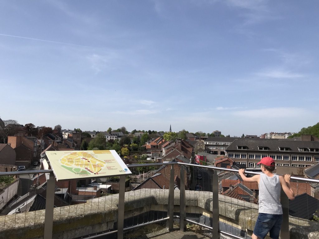 Bovenop de Moerentoren in Tongeren